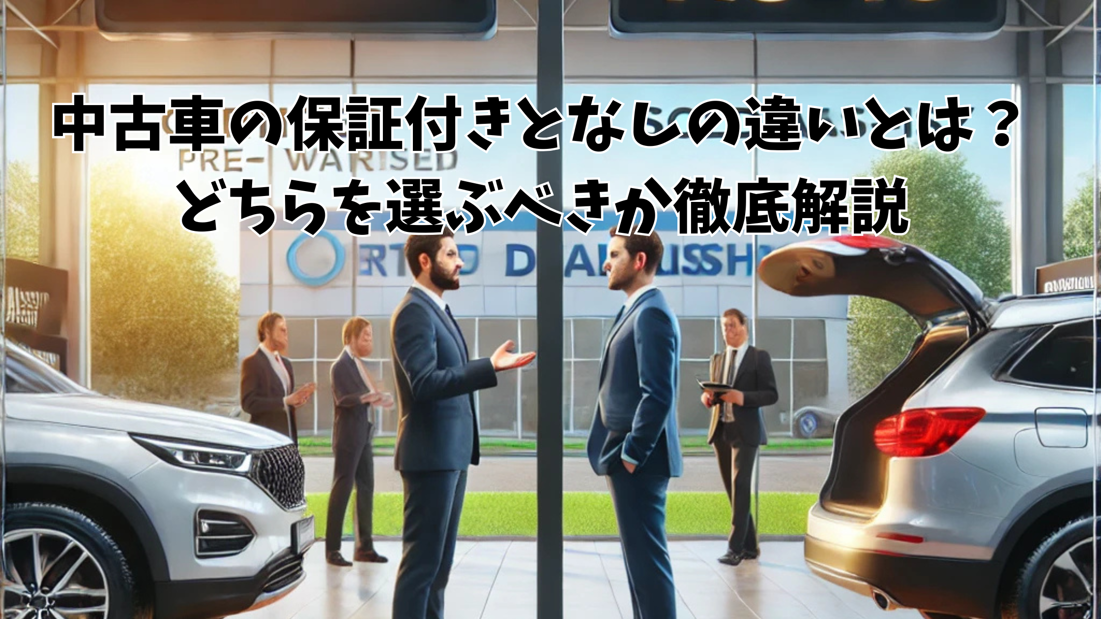 保証付き中古車の選び方とメリット